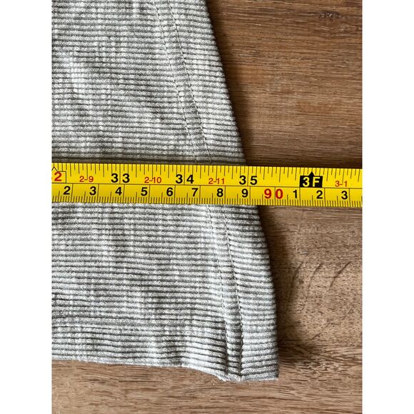 NWT DONNI. Gray Stripe Soft Ribbed Cardigan Sweater Pullover Women's One Size - Picture 9 of 11